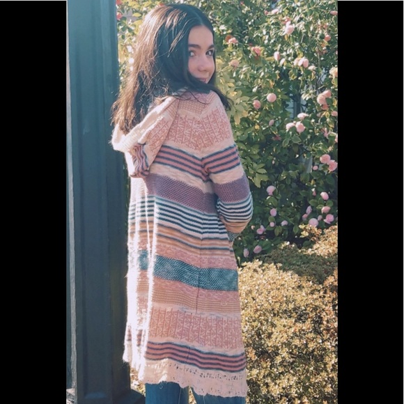 PINK ROSE Long Sweater Coat!!🌷 - Picture 3 of 5